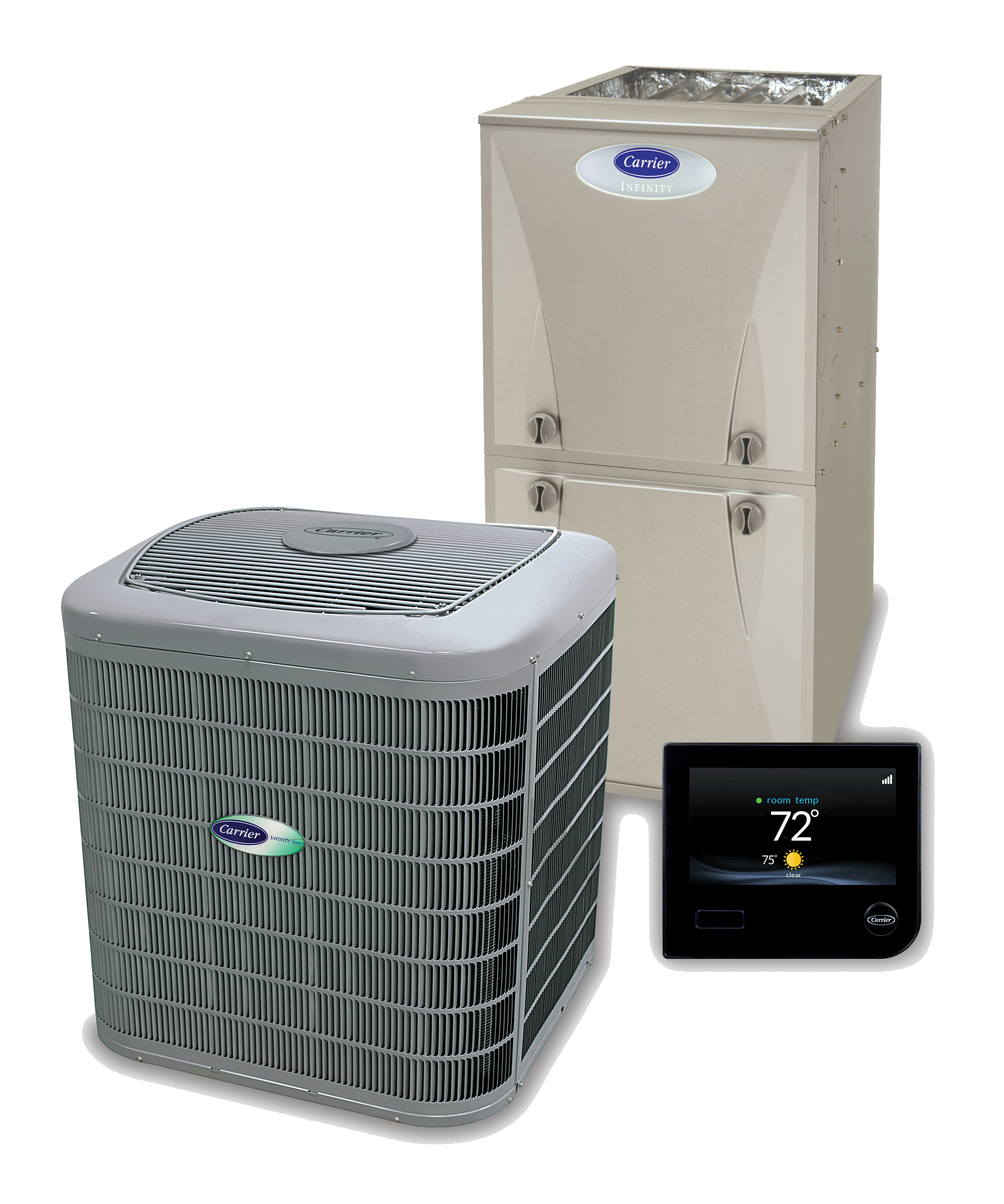 Carrier Infinity Furnace, Air Conditioning and Thermostat
